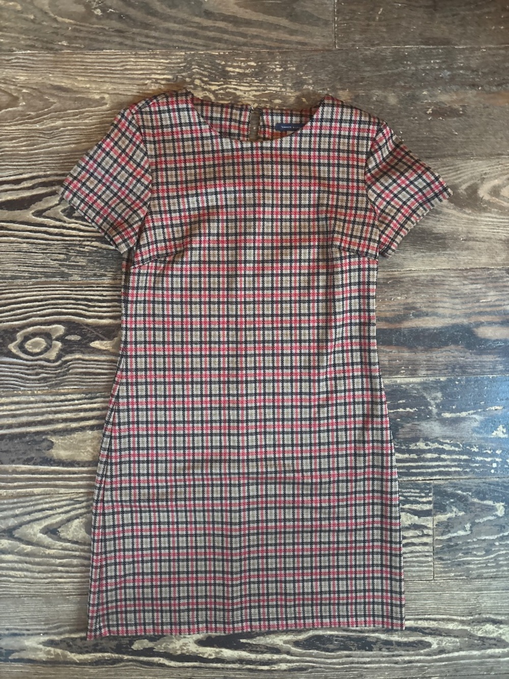 Tommy Hilfiger plaid shift dress